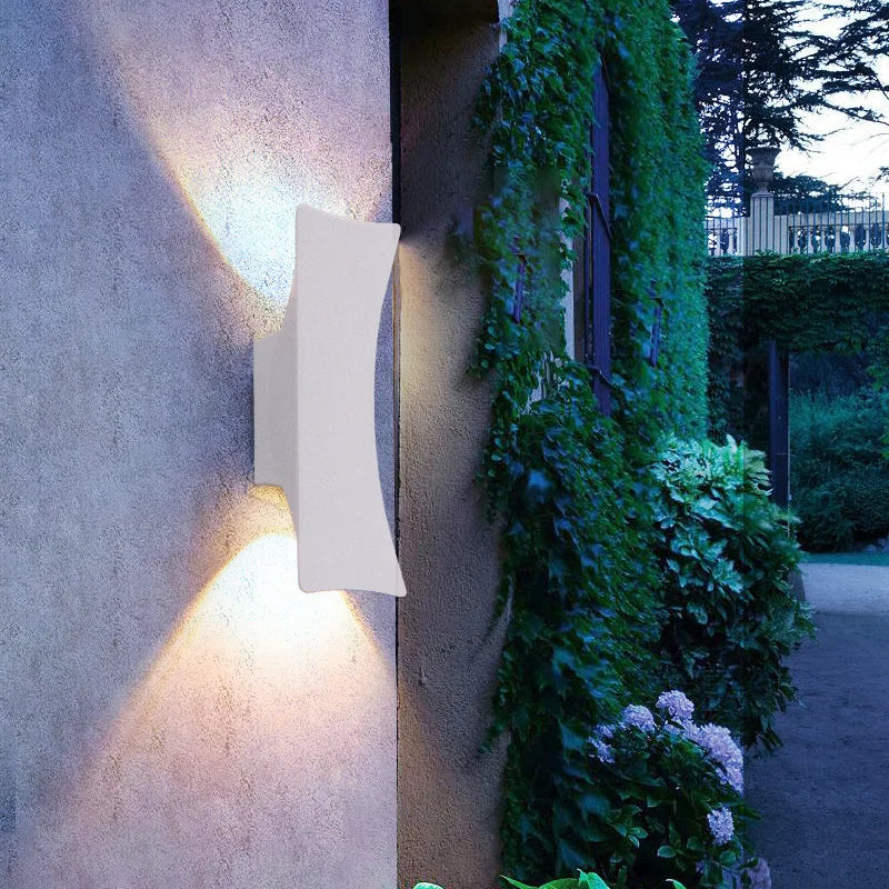 LED Lights Modern Outdoor Waterproof Wall Lights Aluminum Black White Wall Lamps Indoor/Outdoor Exterior Wall Light Fixtures