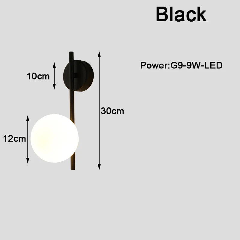 Indoor LED Wall Lamps with G9 Light Bulb for Bedroom Living Room Nordic LED Wall Lights Wall Lights Wall Sconce for Corridor