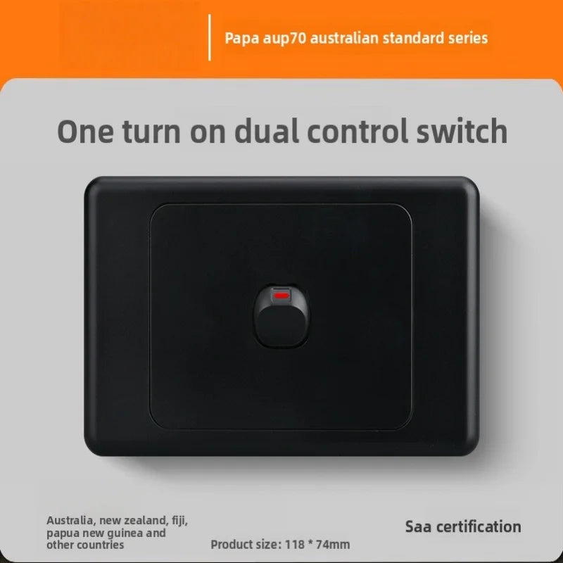 118 Type Australian Standard Socket Switch Combination Single Opening Multi Hole Socket Panel Multi Opening Multi Hole 10a/15a