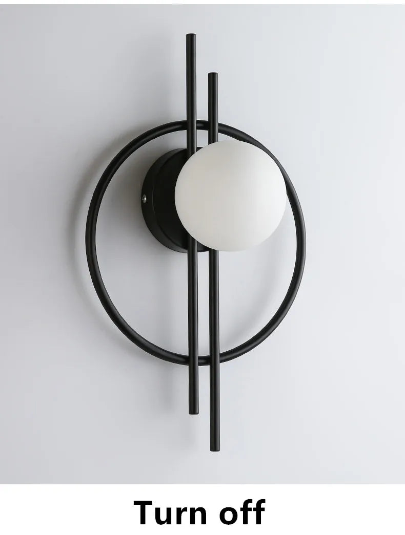 Light Luxury Modern Wall Lamp AC90-260V Living Room TV Background Wall Lamp Aisle Nordic Master Bedroom Bedside Lamp