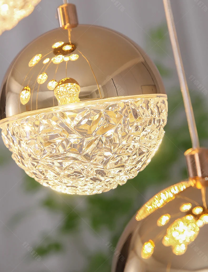 Modern home decor led lights pendant light lamps forstaircase Chandeliers for living room hanging light indoor lighting