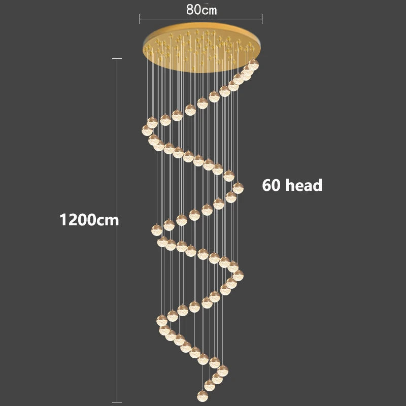 Modern home decor led lights pendant light lamps forstaircase Chandeliers for living room hanging light indoor lighting