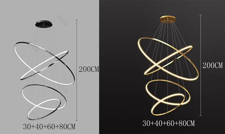 Modern home decor led lights pendant light lamps forstaircase Chandeliers for living room hanging light indoor lighting