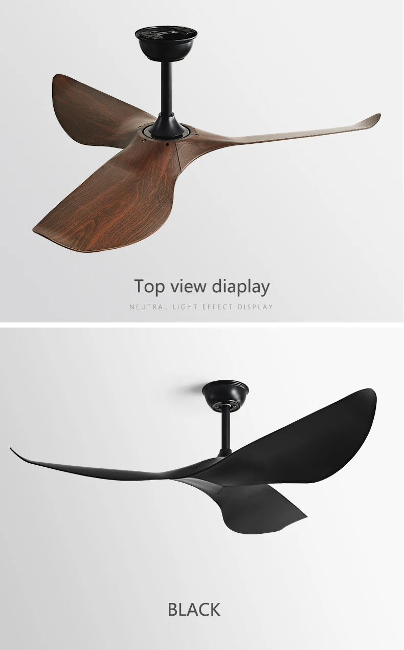 38/52 Inch Ceiling Fan Living Room Restaurant Americans Modern  Office Without Light DC Remote control Electric Fan 110V 220V