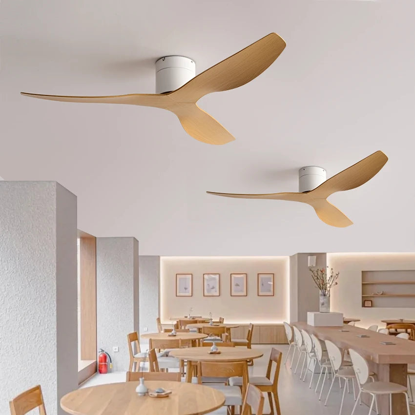 FUMANJIA 45/52" Industrial Retro Ceiling Fan, Ideal for Living/Dining Areas, Home & Office - 6 - Speed Silent DC Inverter Motor