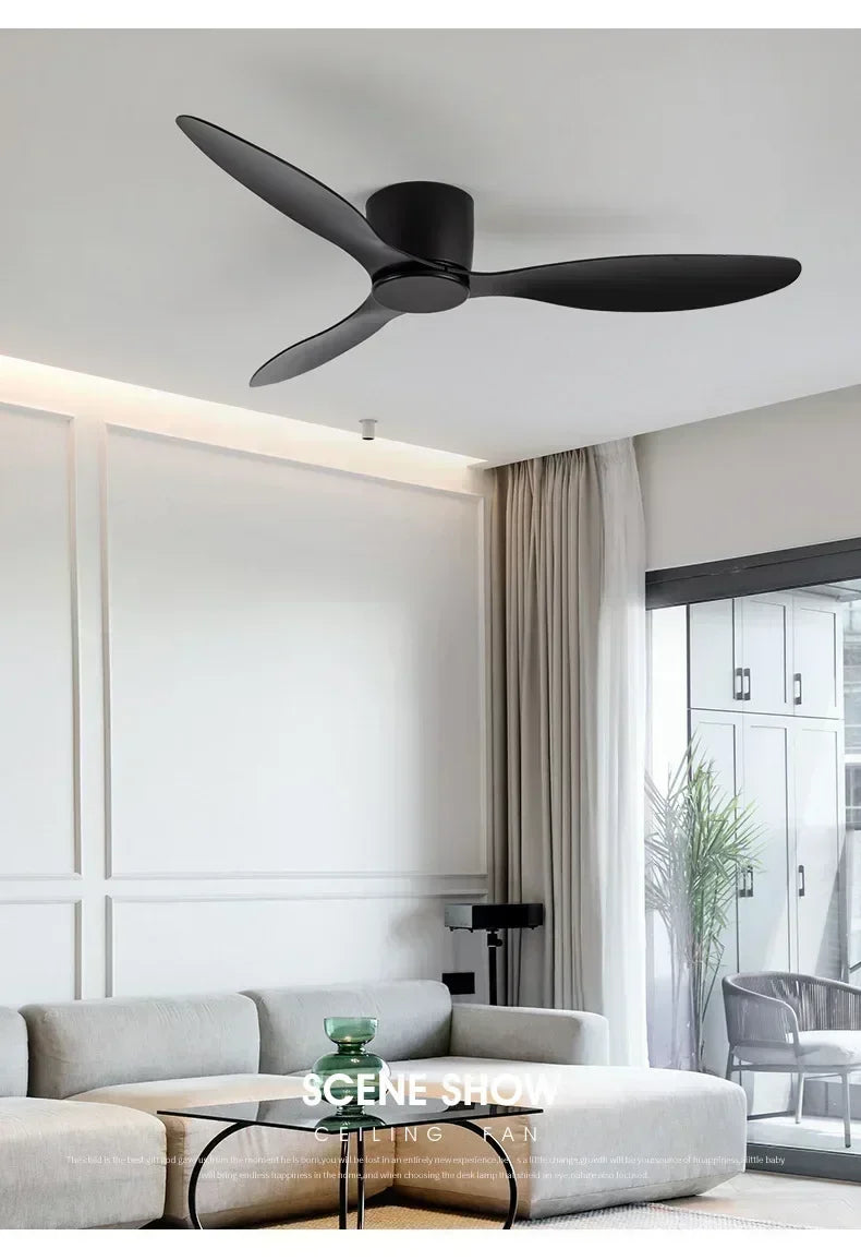 LED Ceiling Mounted Living Room Fan Light, Nordic Restaurant Decorative Ceiling Fan, Household Minimalist Electric Fan Light