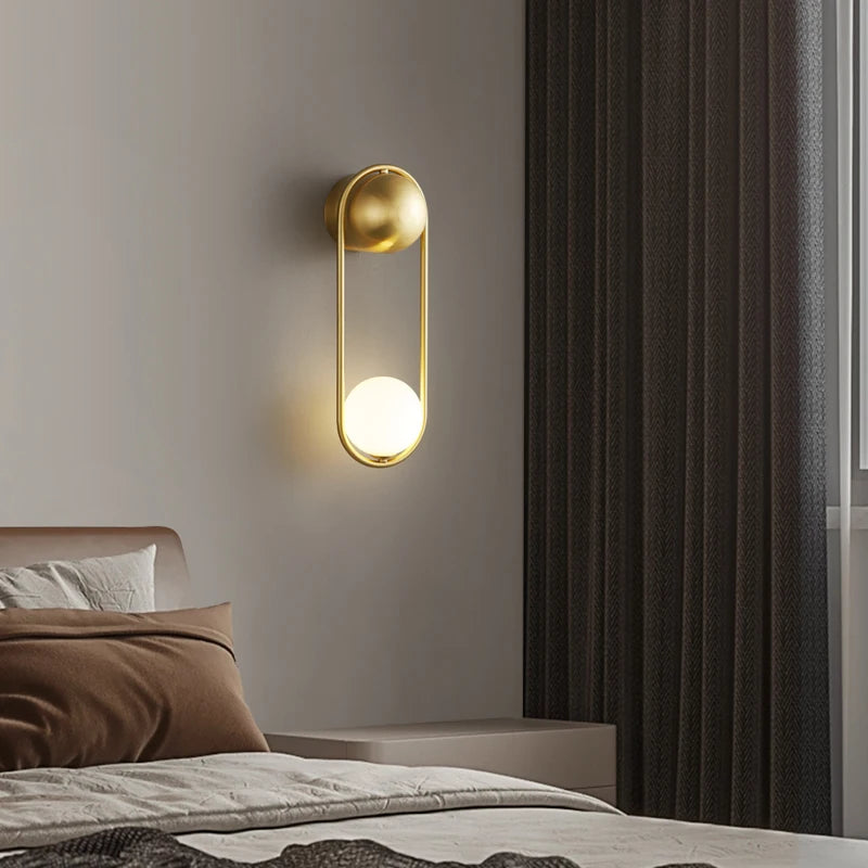 Minimalist U-shaped Wall lamp Modern designer Creative Study Living room Bedroom Background Wall light Bedhead