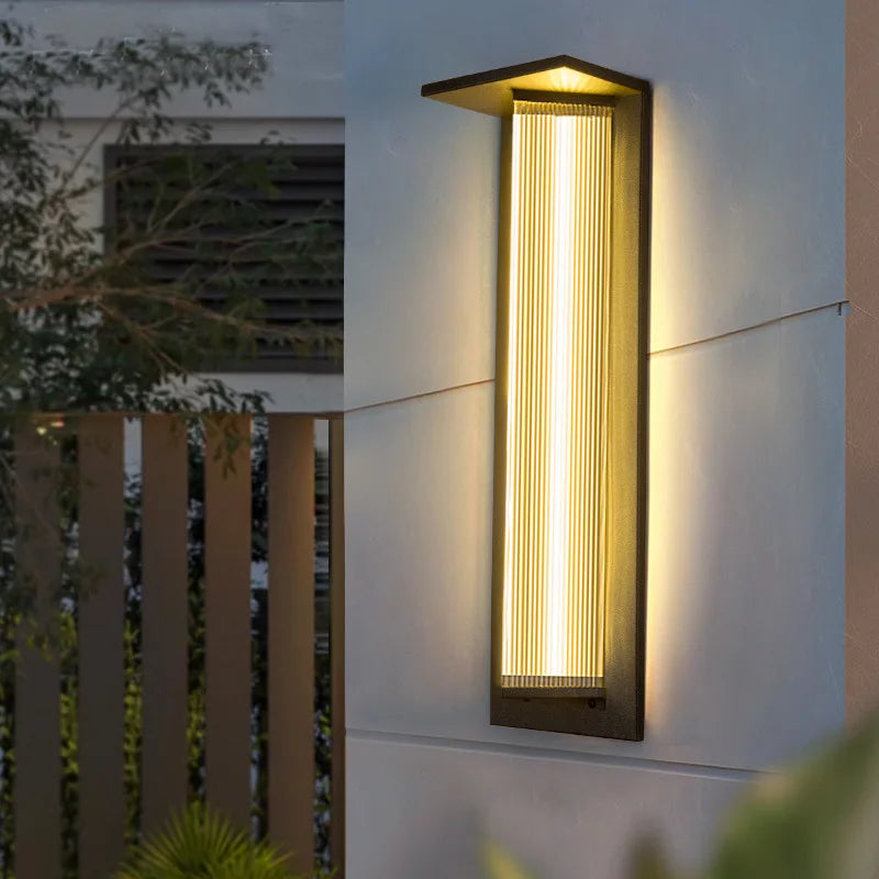Outdoor Wall Lamp Waterproof Stainless Steel Porch Courtyard Lamp Garden Villa Entrance External Wall Light Outdoor Lighting