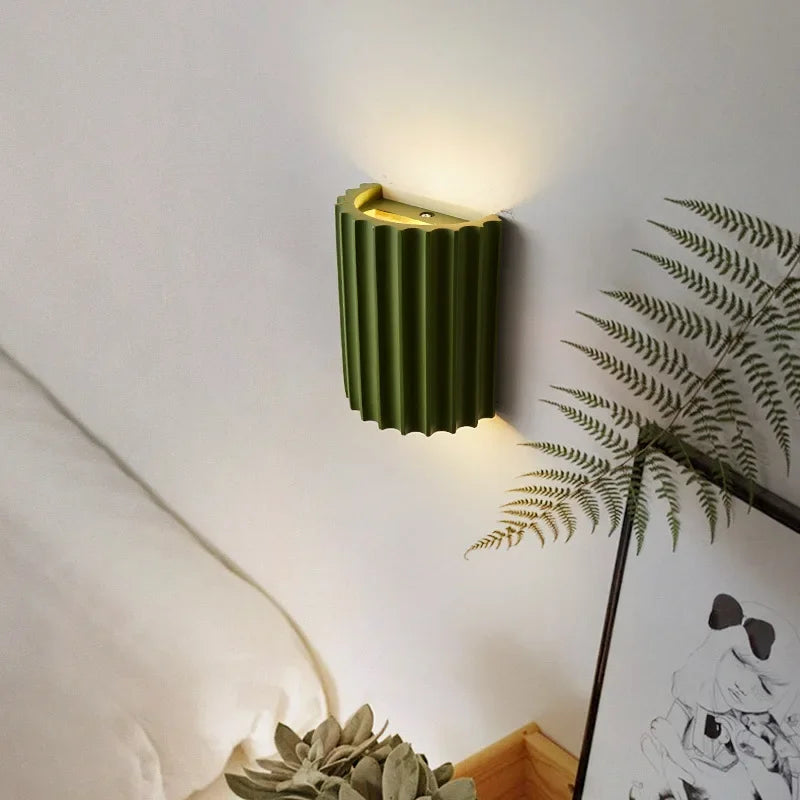 Nordic LED Wall Lamp Resin Sconces G9 Blub For Bedroom Bedside Background Hallway Restaurant Home Decor Wall Lighting Fixtures