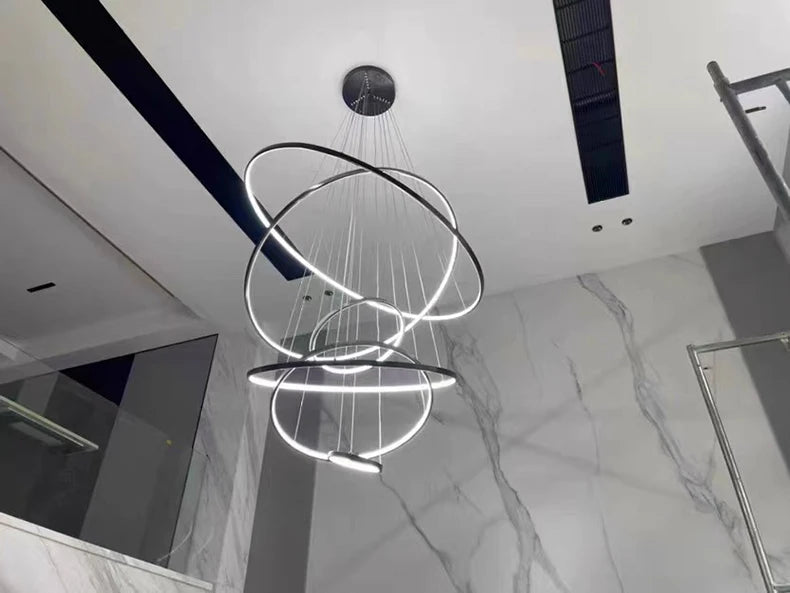 Modern home decor led lights pendant light lamps forstaircase Chandeliers for living room hanging light indoor lighting