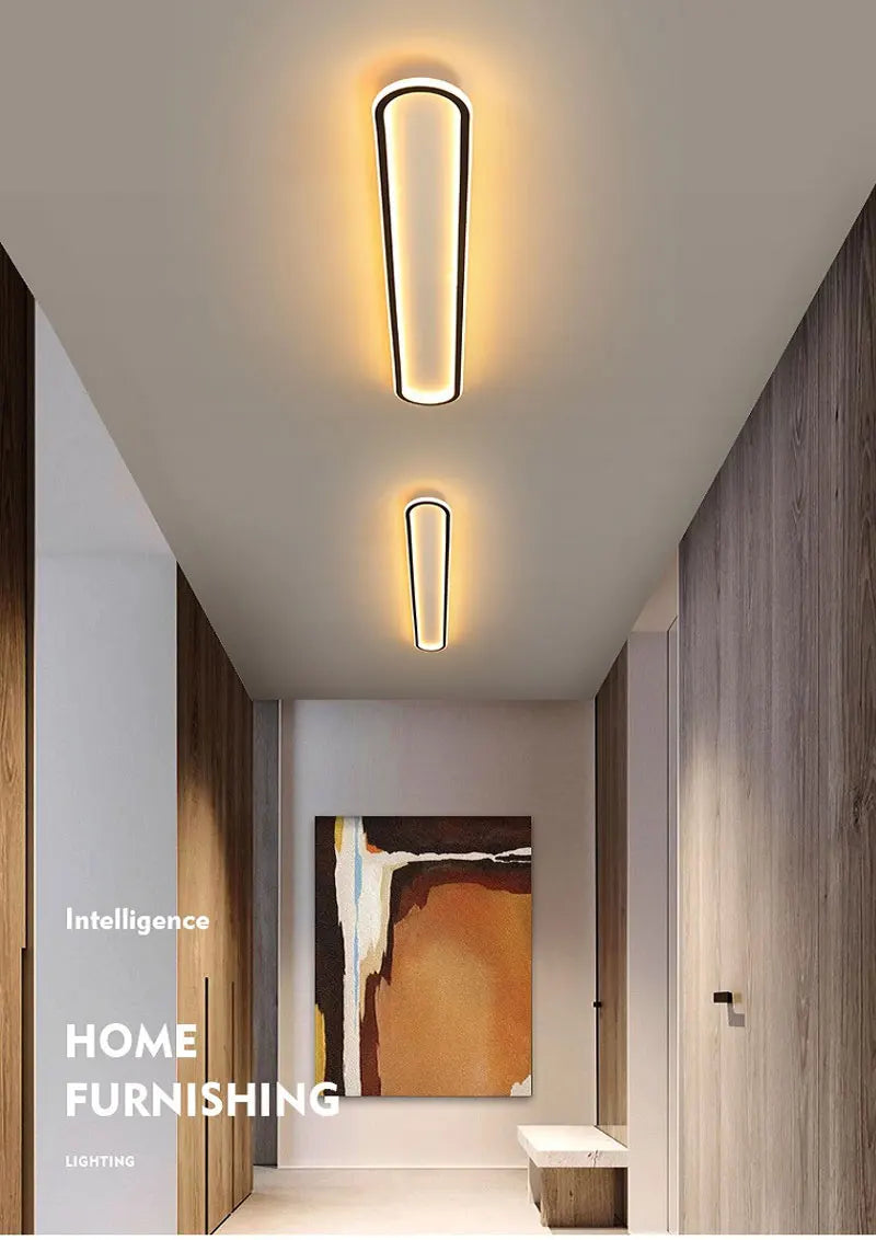 Hot selling aisle light rectangular simple modern LED ceiling light bedroom living room corridor light creative balcony light