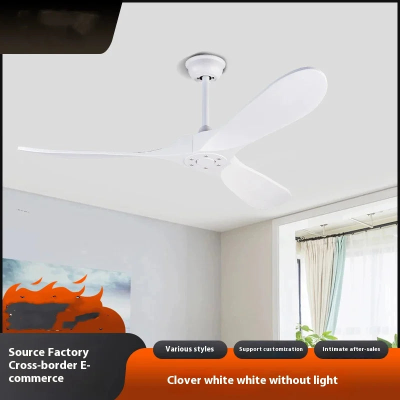 85-265V Solid Wood Bland 52 60 Inch Ceiling Fans with LED DC Motor Remote Control