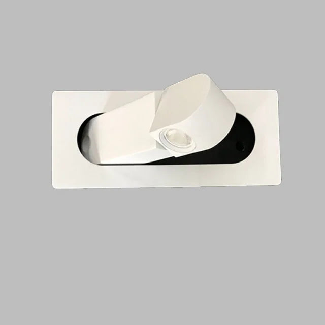 Recessed Rotation LED Reading Wall Light Living Room Bedroom Bedside Hotel Corridor Entrance Wall Lamp Hidden Decor Wall Sconce