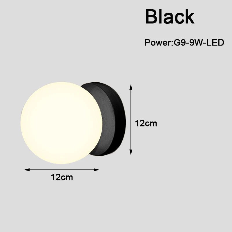 Indoor LED Wall Lamps with G9 Light Bulb for Bedroom Living Room Nordic LED Wall Lights Wall Lights Wall Sconce for Corridor
