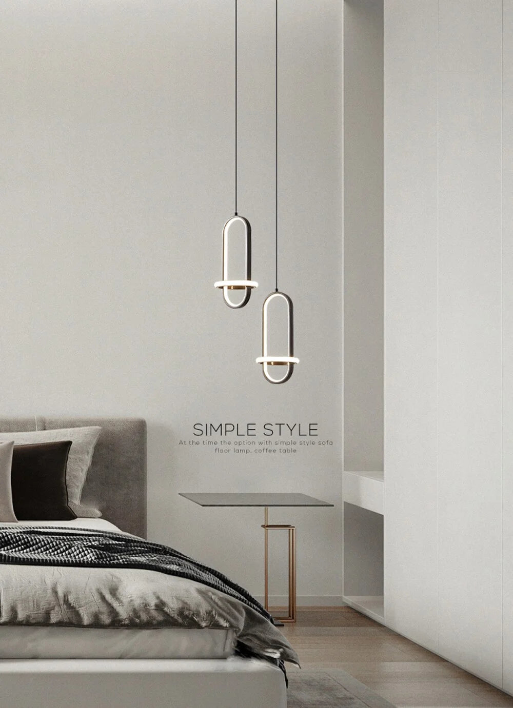 Nordic Modern LED Pendant Light Bedroom Bedside Hanging Chandeliers Lamp For Living room Dinnig Room Table Lamp Lighting Fixture