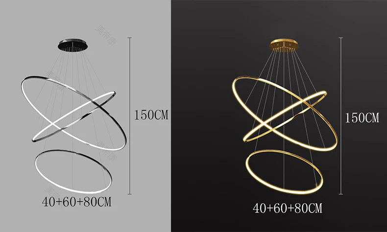 Modern home decor led lights pendant light lamps forstaircase Chandeliers for living room hanging light indoor lighting