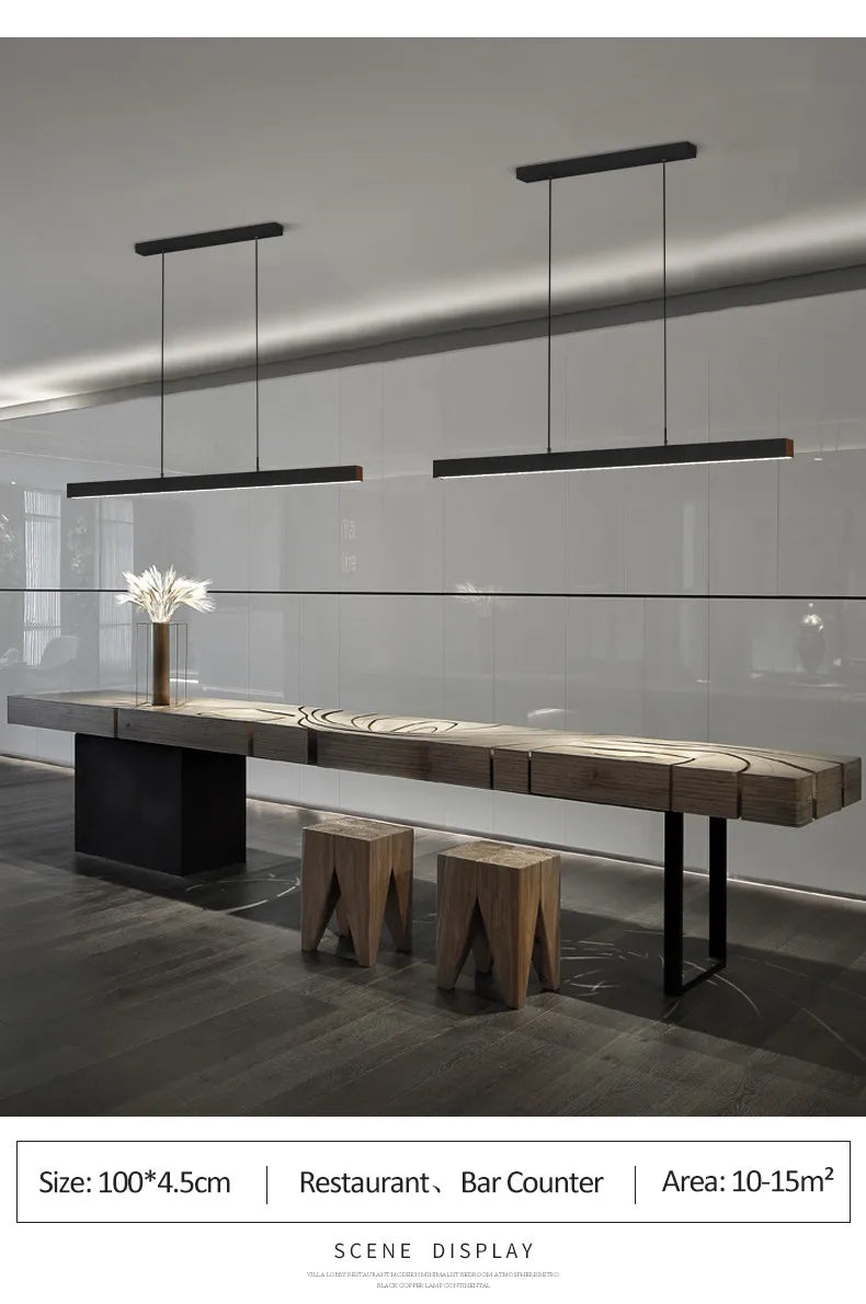 Dining room chandelier Nordic modern lamp dining table bar lamp restaurant lights kitchen lights office company led strip lamps