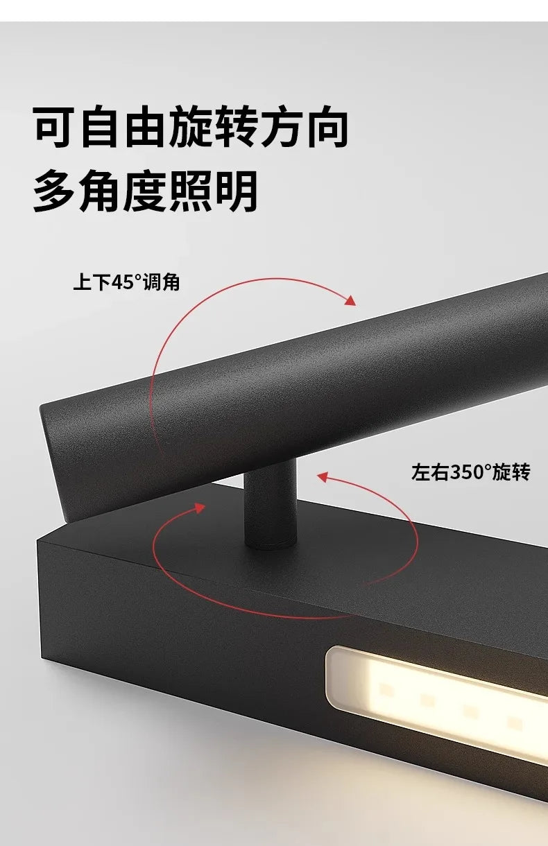 Bedroom Headboard LED Wall Light Atmosphere Light Modern Simple Living Room Background Wall Light Corridor Wall Spotlights
