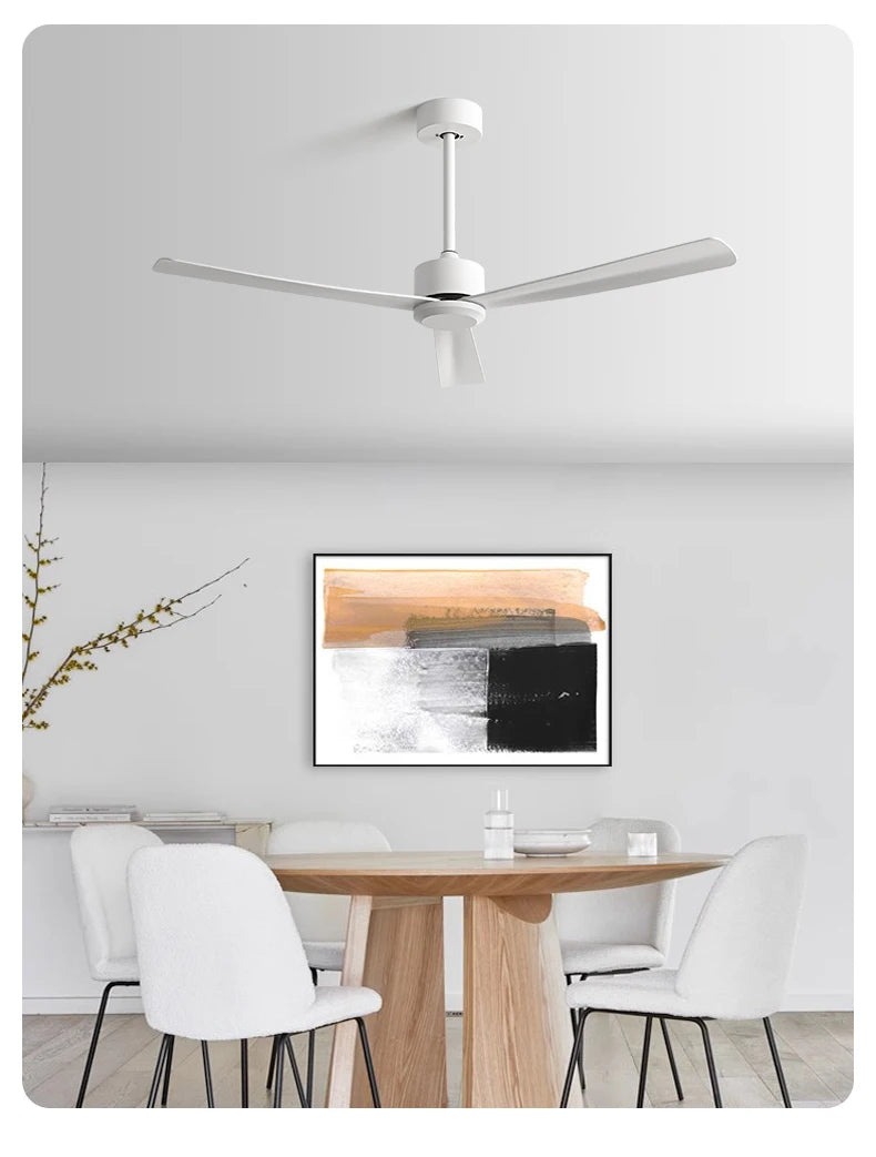 50 Inch Inverter Ceiling Fan: 6 - Speed Remote, Silent, Energy - Saving for Living & Dining Rooms, Boasting Sleek Modern Design