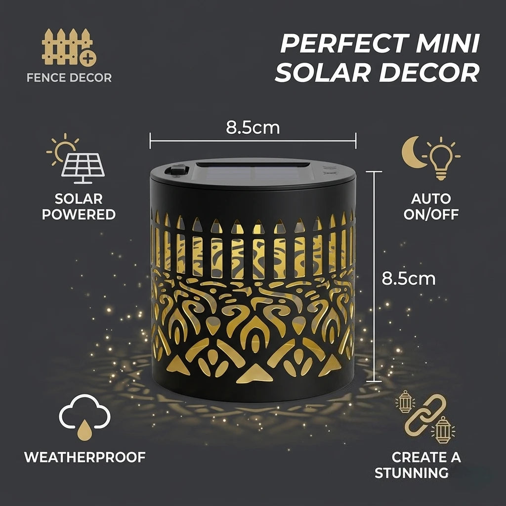 2026 Solar Outdoor Wall Light Waterproof Projection Lamp for Yard Terrace Patio Walkway Landscape Lighting Outdoor Decor