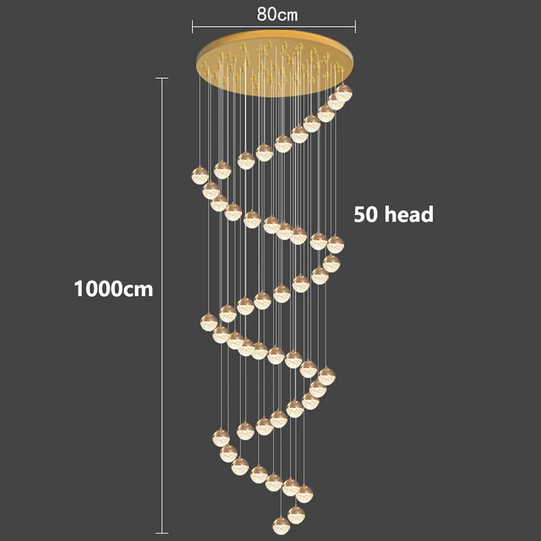 Modern home decor led lights pendant light lamps forstaircase Chandeliers for living room hanging light indoor lighting