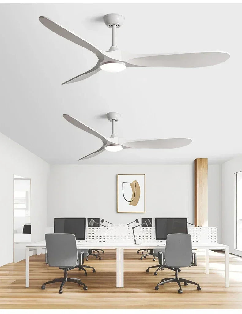 Low Floor Modern Ceiling Fan with Lights, 6-speed Adjustable DC Motor Reversible Blade Remote Control LED Fan with Lights