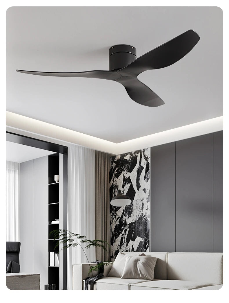 FUMANJIA 45/52" Industrial Retro Ceiling Fan, Ideal for Living/Dining Areas, Home & Office - 6 - Speed Silent DC Inverter Motor