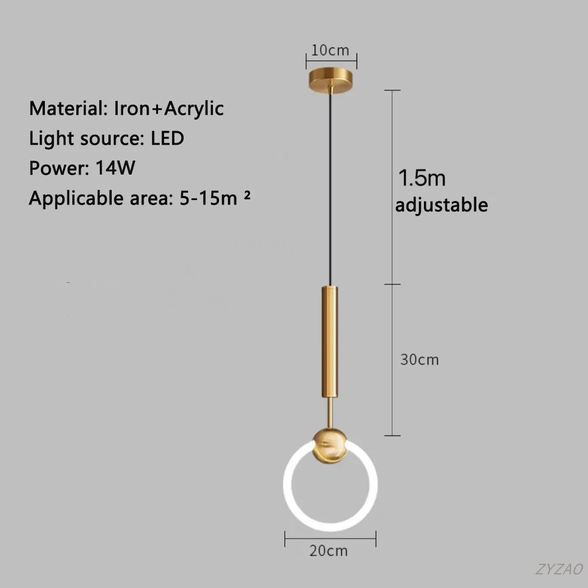 Modern Luxury Pendant Lamp Bedroom Bedside Bathroom Entrance LED Chandeliers Restaurant Kitchen Dining Hall Bar Hanging Lighting