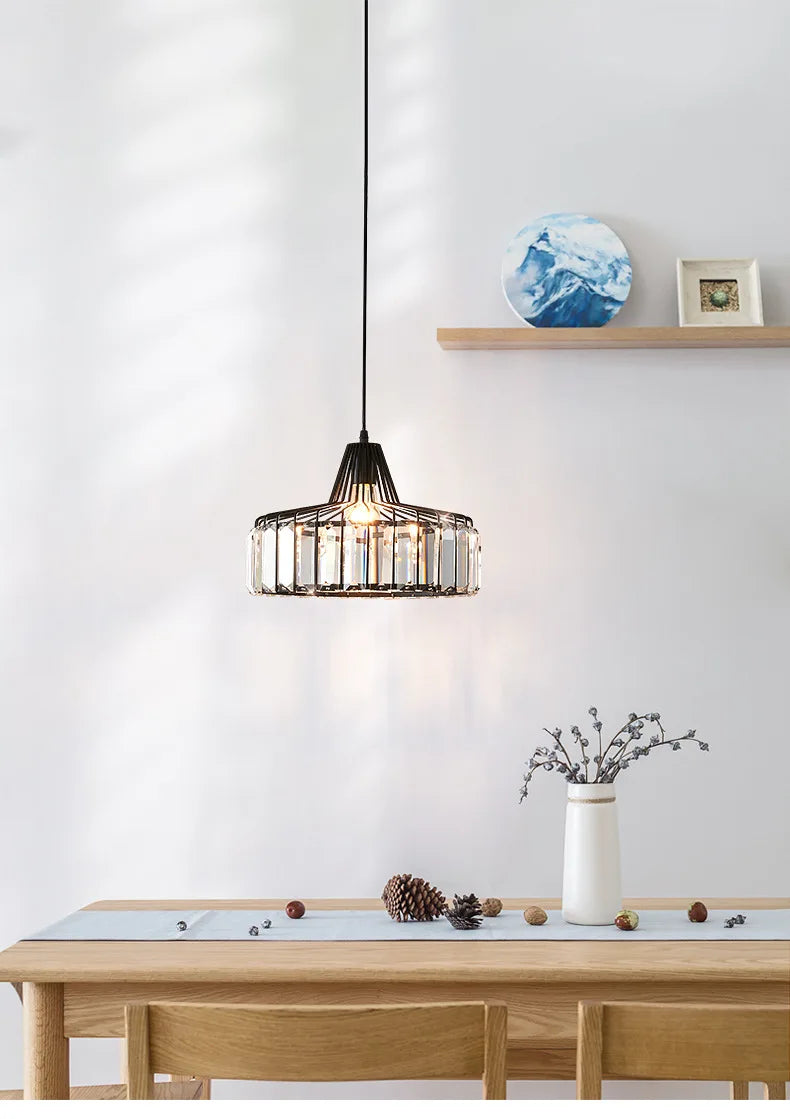 Modern K9 Crystal Pendant Light Led Ceiling Lamp Living Dining Room Nordic Chandelier Aisle Decor Balcony Corridor Fixture Lumi