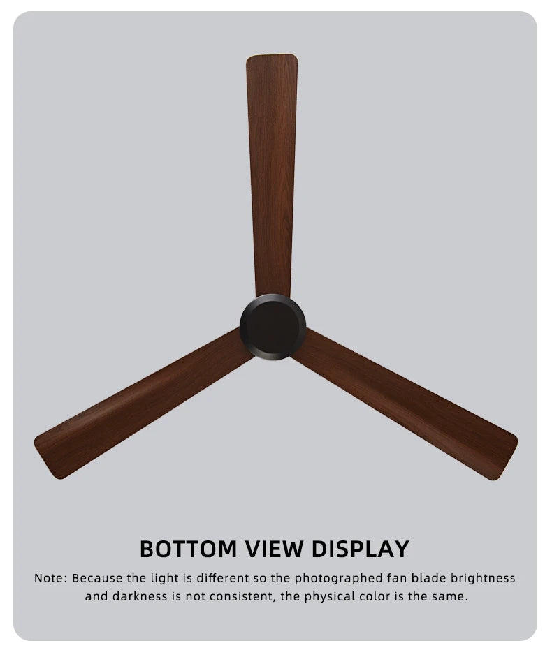 50 Inch Inverter Ceiling Fan: 6 - Speed Remote, Silent, Energy - Saving for Living & Dining Rooms, Boasting Sleek Modern Design