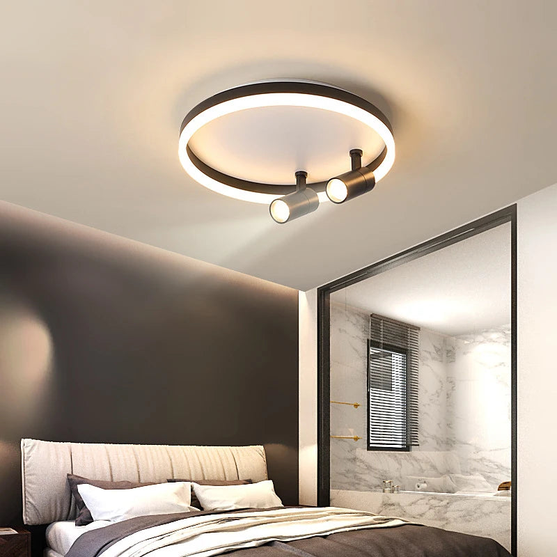 Modern LED Ceiling Lamp With Spotlight Chandelier For Bedroom Living Dining Room Aisle Home Decor Indoor Lighting Fixture Luster