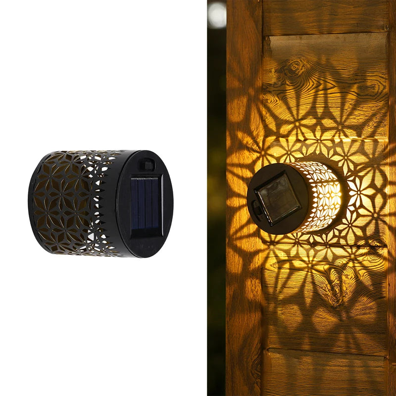2026 Solar Outdoor Wall Light Waterproof Projection Lamp for Yard Terrace Patio Walkway Landscape Lighting Outdoor Decor