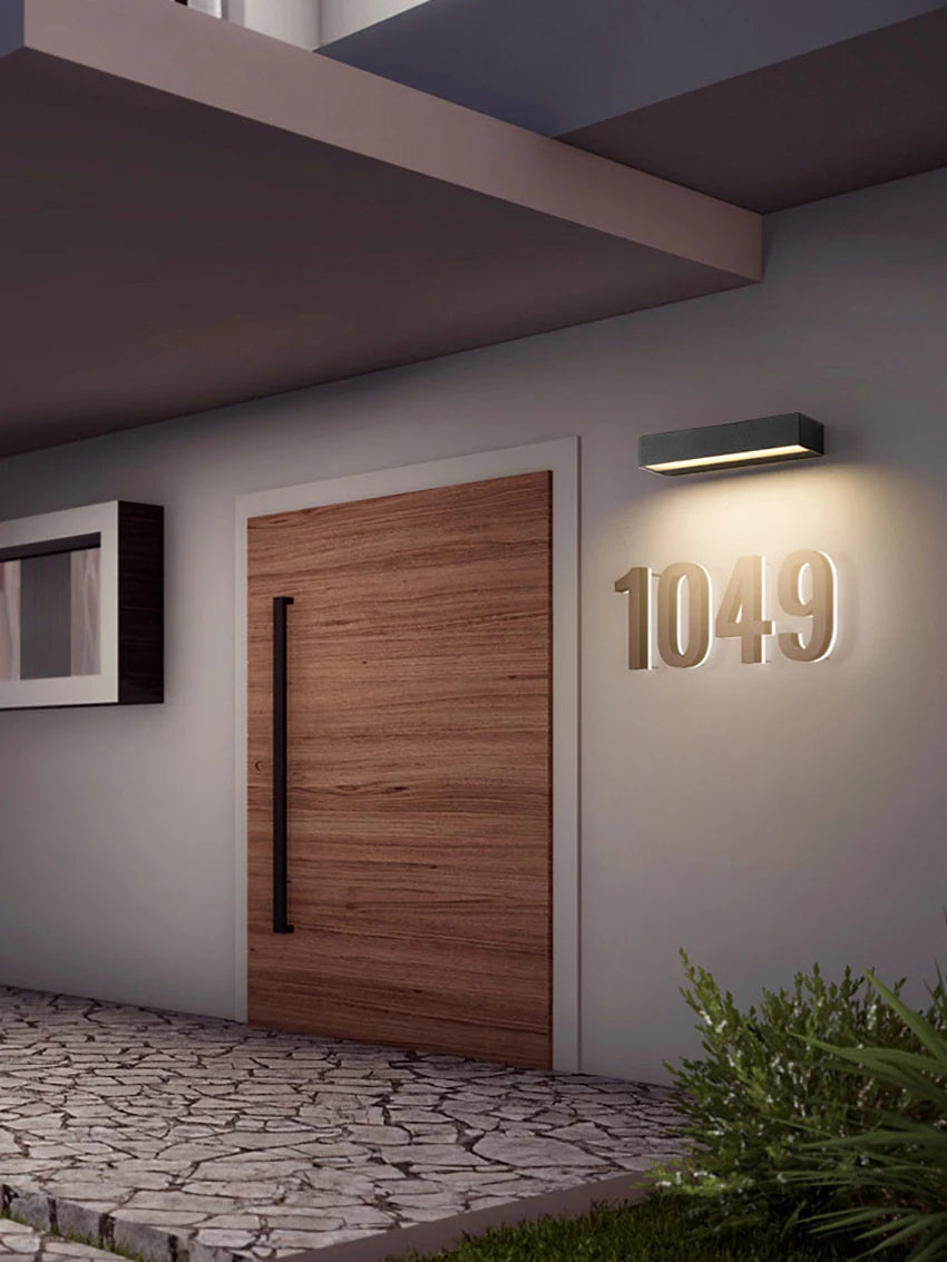 Outdoor waterproof IP65 LED wall lights, door headlights, balcony, courtyard, exterior wall lights, courtyard, outdoor gardening
