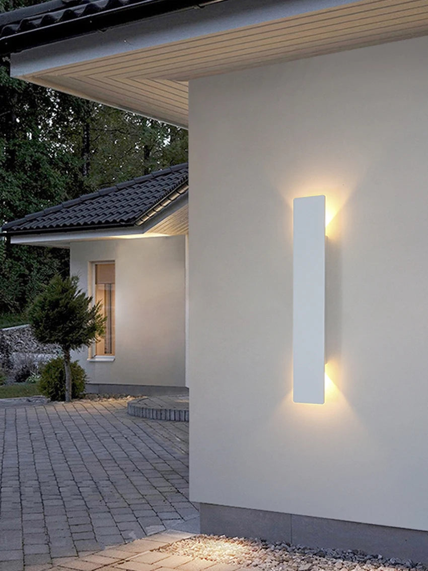 20cm/41cm/61cm Outdoor LED Wall Lights Up and Down Aluminum Wall Lamp Waterproof IP65 Courtyard Porch Decor Lighting Fixtures