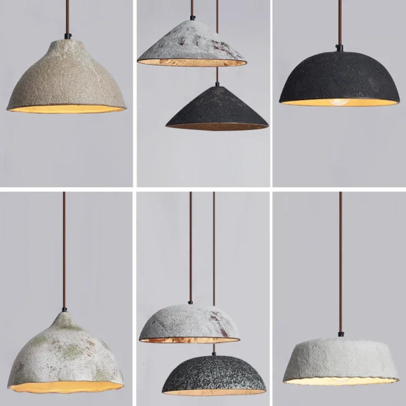 Classical Ceramic Pendant Light Coffee Shop Light Shop Lighting Tea Room Bar Table Lamp Retro LED Wooden Small Chandelier