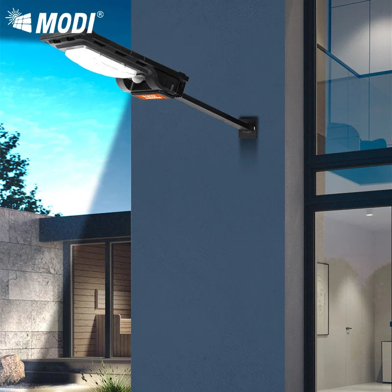 MODI Solar street  Light IP65 Waterproof  - Dual 3000K/6500K for Outdoor Yard/Street, Quick Installation and High Brightness