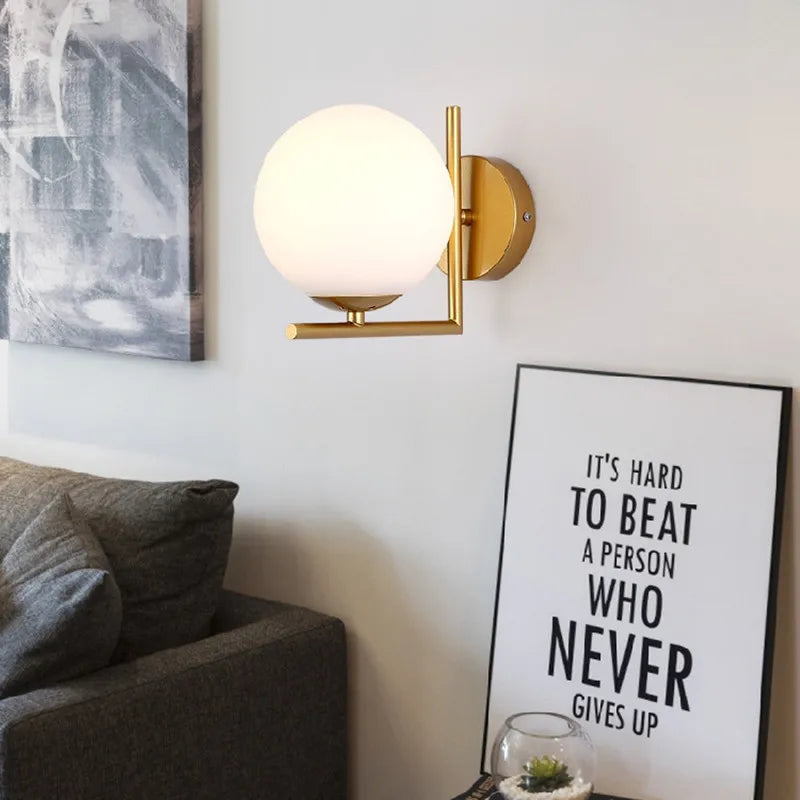Nordic Wall Lamp Bedroom Bedside Light Warm Romantic LED Lights Luxury Living Room Modern Sconce Starry Background Lighting