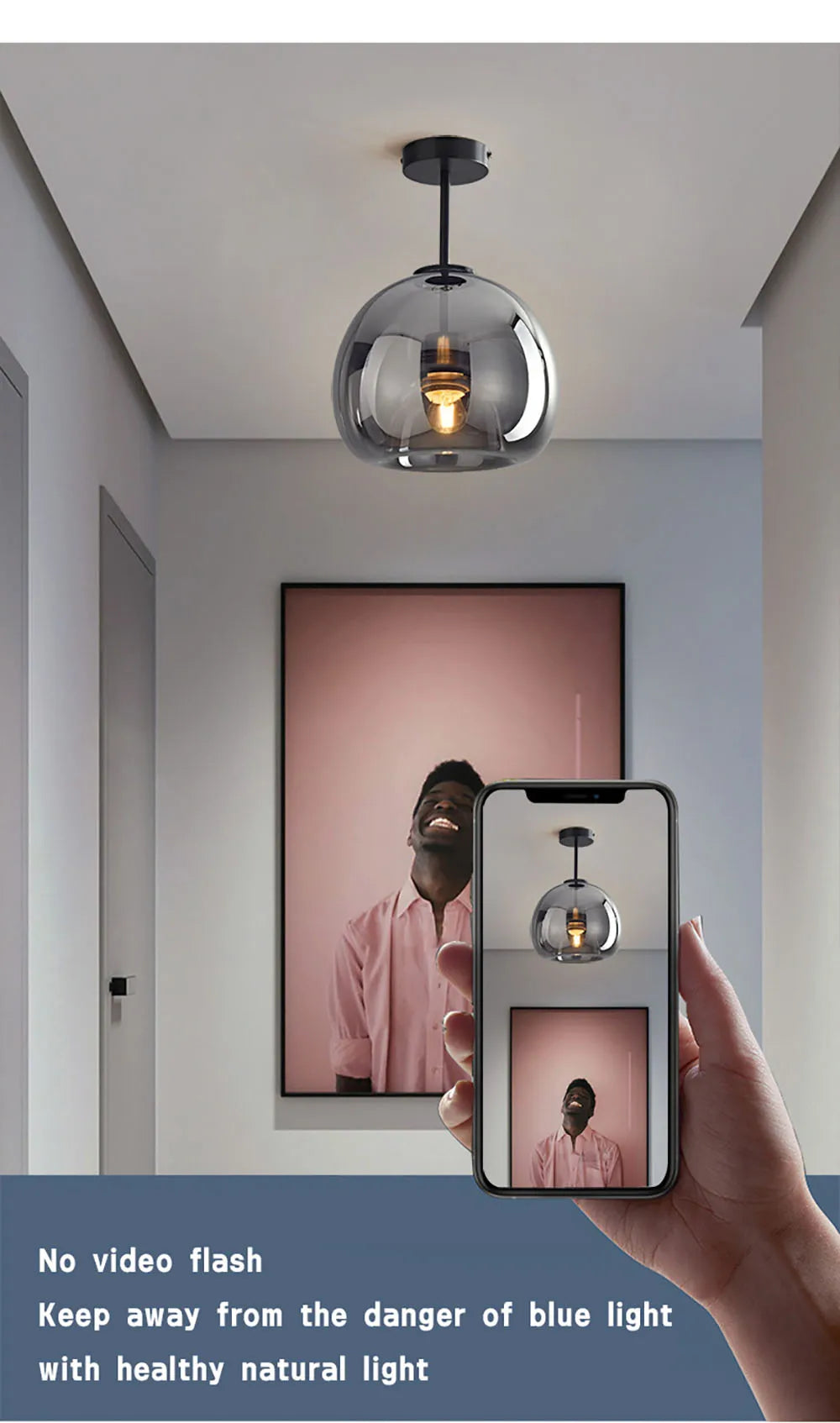 Modern Minimalist Glass Ceiling Light Nordic Corridor Aisle LED Dinning Room Lamp Creative Living Room Lighting Home Decorations