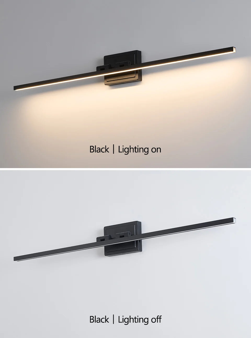Modern Bathroom Vanity Light LED Dimmable 5CCT Bathroom Light Fixture 180° Rotatable for Over Mirror Bar Bathroom Restroom Decor