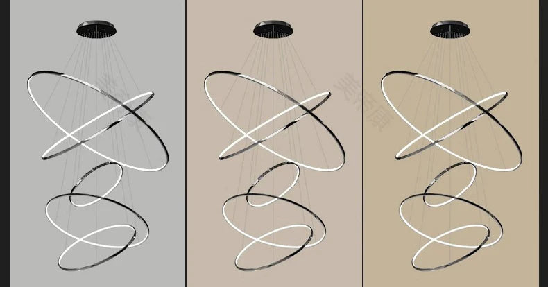 Modern home decor led lights pendant light lamps forstaircase Chandeliers for living room hanging light indoor lighting