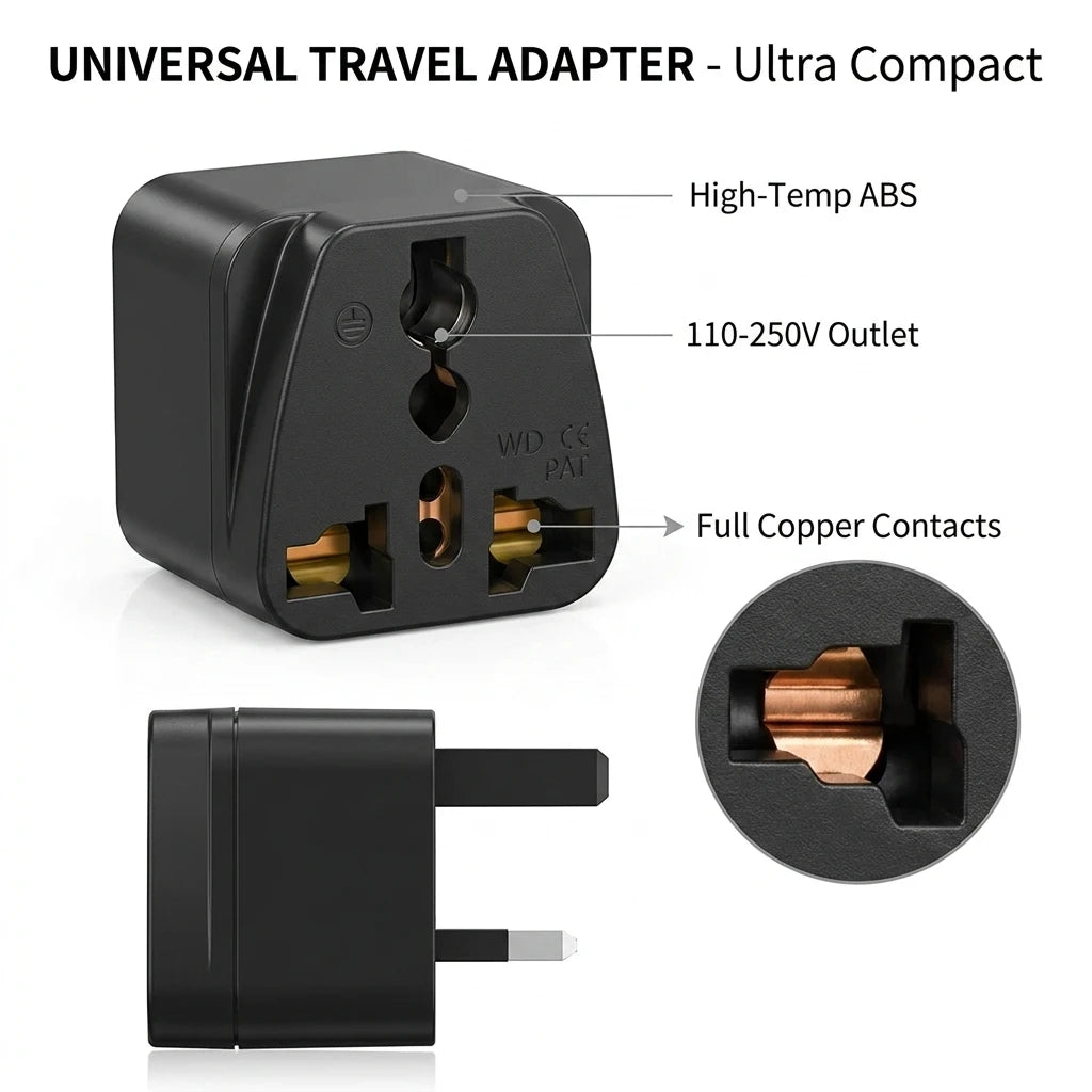 3pcs Universal Travel Adapter Converter US Italy UK EU to AU Wall Charger Power Plug for Australia & New Zealand