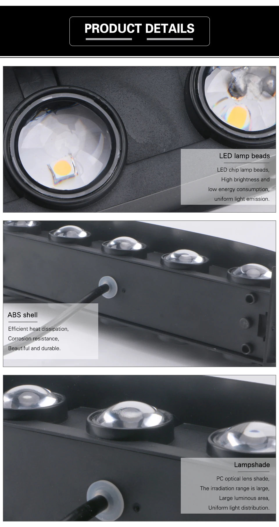 LED Wall Lamp 4/6/8/10 Outdoor Wall Lamps Up And Down Towards Lighting For Indoor Room Decoration Garden Lighting Street Lights