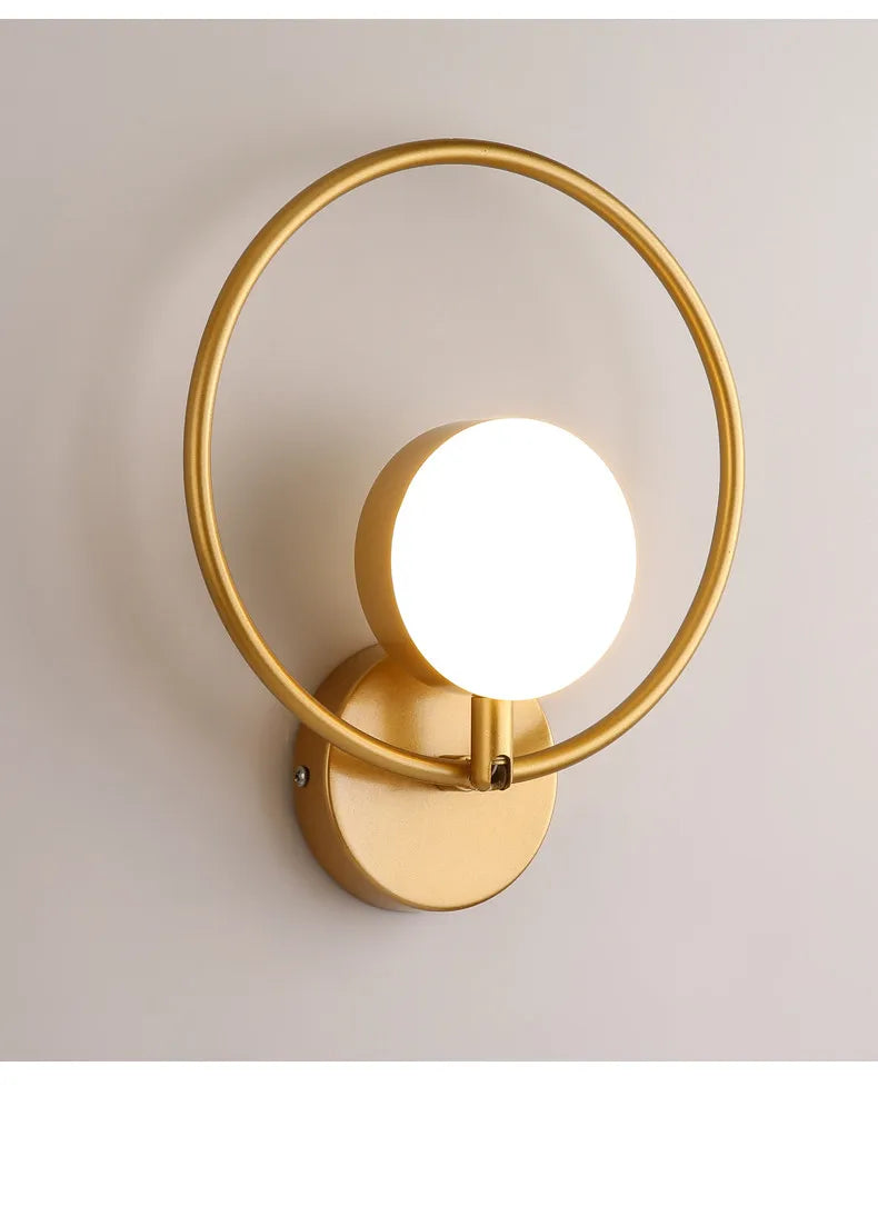 Light Luxury Modern Wall Lamp AC90-260V Living Room TV Background Wall Lamp Aisle Nordic Master Bedroom Bedside Lamp