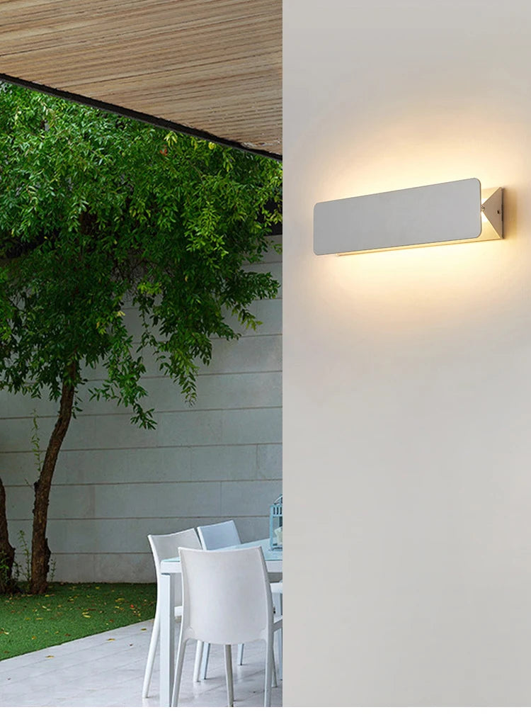 Indoor LED Wall Lamp Adjustable Angle Aluminum Alloy Wall Light Home Living Room Bedroom Vanity Mirror Bedside Lights