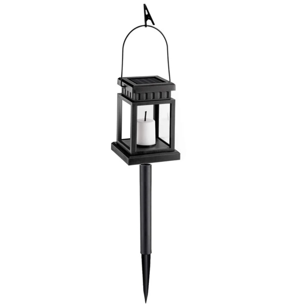Solar LED Landscape Lights Candle with Ground Stake Waterproof LED Solar IP44 Auto ON/OFF Landscape Light for Outdoor Lawn Yard