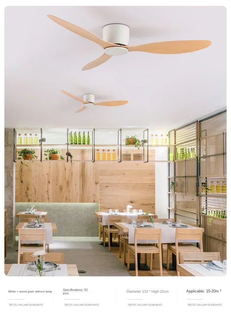LED Ceiling Mounted Living Room Fan Light, Nordic Restaurant Decorative Ceiling Fan, Household Minimalist Electric Fan Light