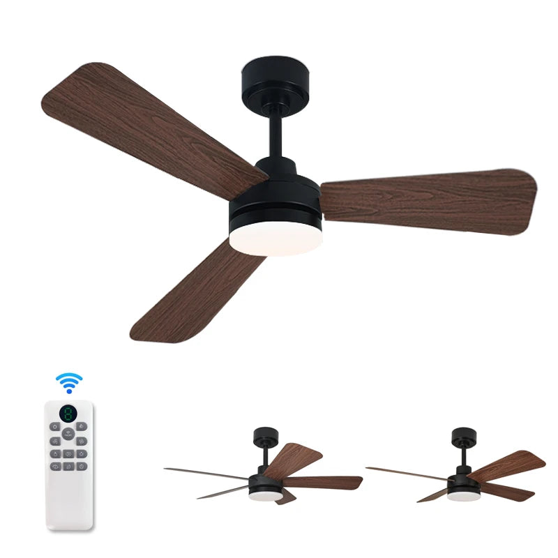 40 Inch Ceiling fan With Lights, For Living Rooms, Bedrooms, Dining Rooms, And Study Rooms, With Silent Remote Control Fan Light
