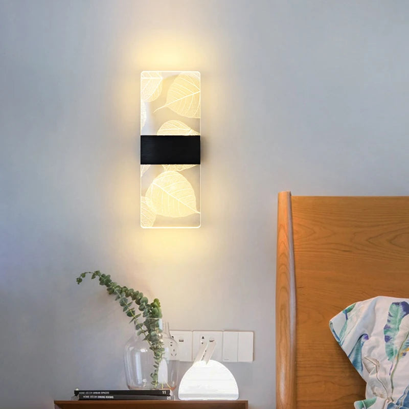 Acrylic Indoor Wall Lamp 6W LED Wall Light Modern Nordic Sconce Lamps Balcony Aisle Bedside Lights For Home Decoration AC85-265V