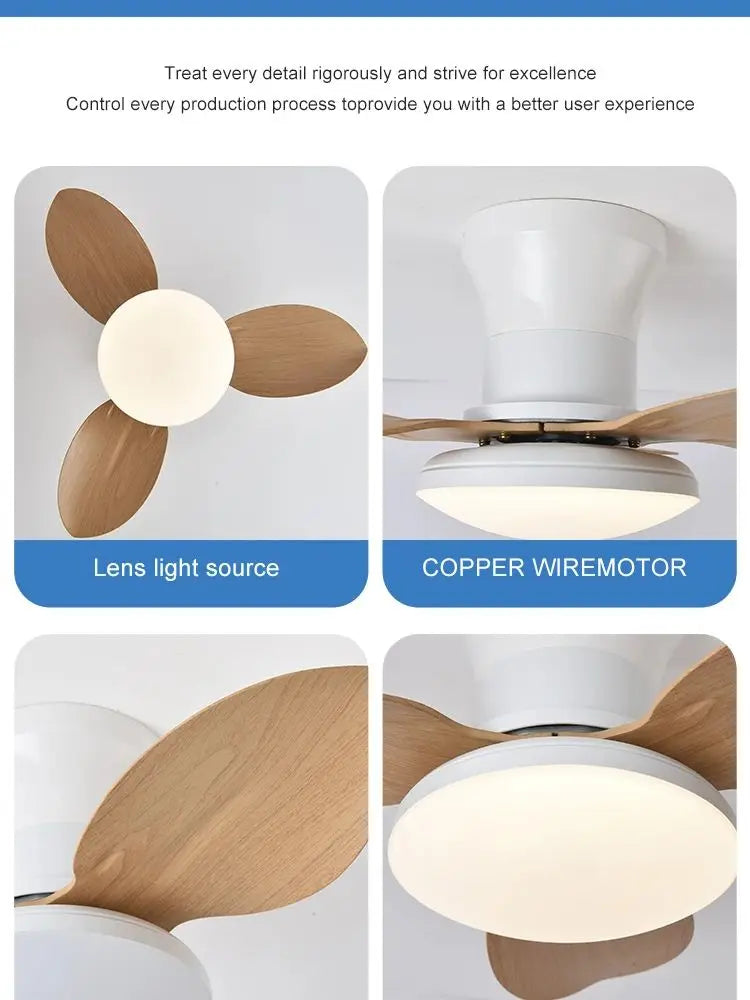 Bedroom fan light, ceiling fan light, high wind power ceiling, dining room, living room, household integrated ceiling, electric