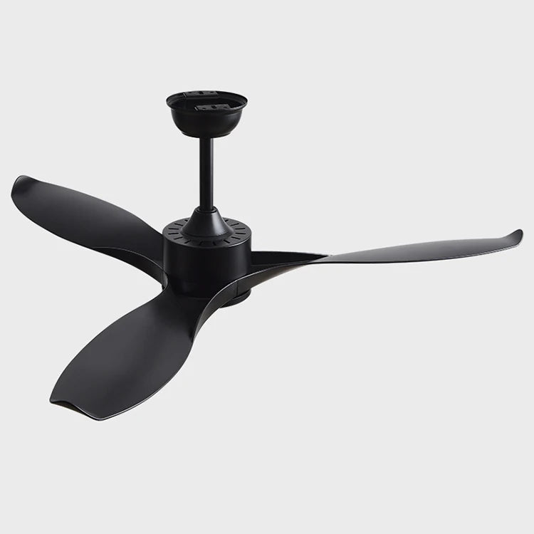 Modern Simple 42 /52 Inch Pure Copper DC Motor Remote Control ABS Blade Led Ceiling Fan With Light Restaurant Fan